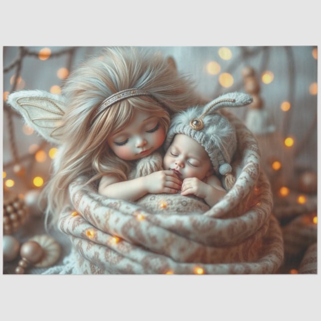 Schönes Faible und Baby Fantasy Art Tissue Paper Seidenpapier (Vorderseite)