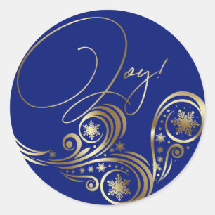 Schönes Fantasy Christmas Unicorn Runder Aufkleber