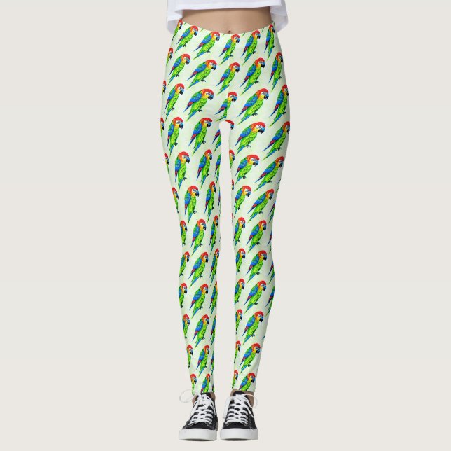 Schönes farbenprächtiges Muster Leggings (Vorderseite)