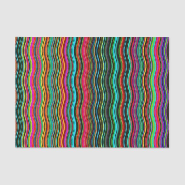 Schönes, farbenprächtiges Muster Seidenpapier (Vorderseite)