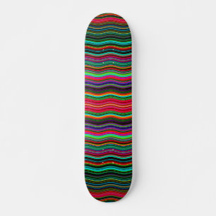 Schönes, farbenprächtiges Muster Skateboard