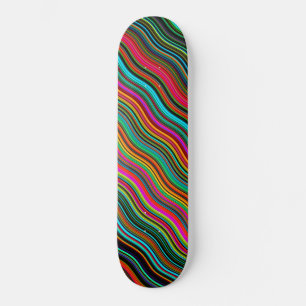 Schönes, farbenprächtiges Muster Skateboard