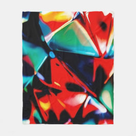 Schönes Farbenspiel Fleecedecke