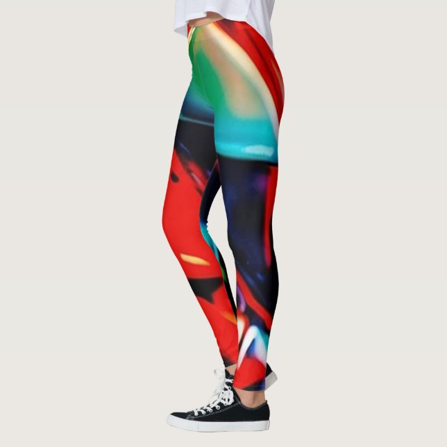Schönes Farbenspiel Leggings (Links)