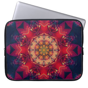 Schönes farbiges Kaleidoskop nahtlos illustriert Laptopschutzhülle