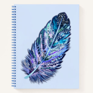 Schönes Feather - Wählen Sie Ihre Farbe Notizbuch