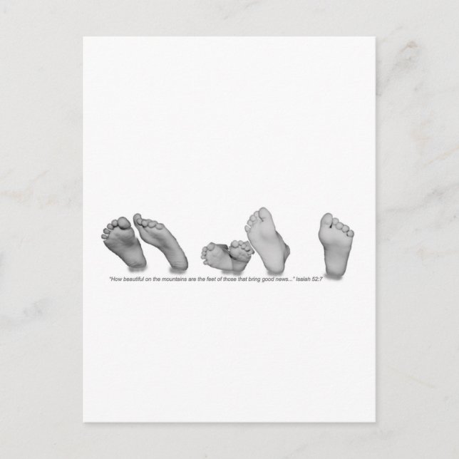 Schönes Feet Postkarte (Vorderseite)