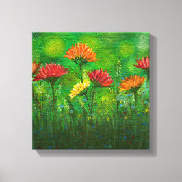 Schönes Feld für Blume Leinwanddruck