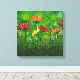 Schönes Feld für Blume Leinwanddruck