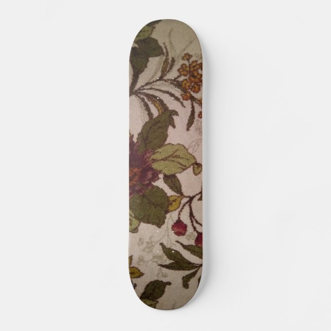 Schönes, floral simuliertes Texturskateboard Skateboard (Vorderseite)
