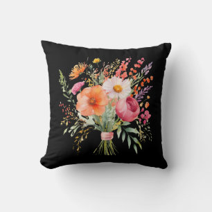 Schönes florales Blumenbouquet handgebundenes Blum Kissen