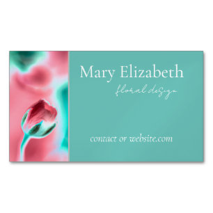 Schönes florales Business Card Magnet