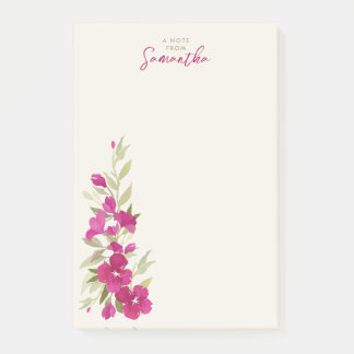 Schönes, florales Design Post-it Klebezettel