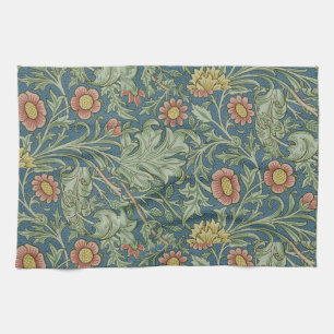 Schönes florales Muster William Morris Grün Pink Geschirrtuch