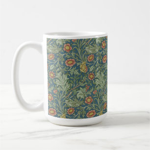 Schönes florales Muster William Morris Grün Pink Kaffeetasse