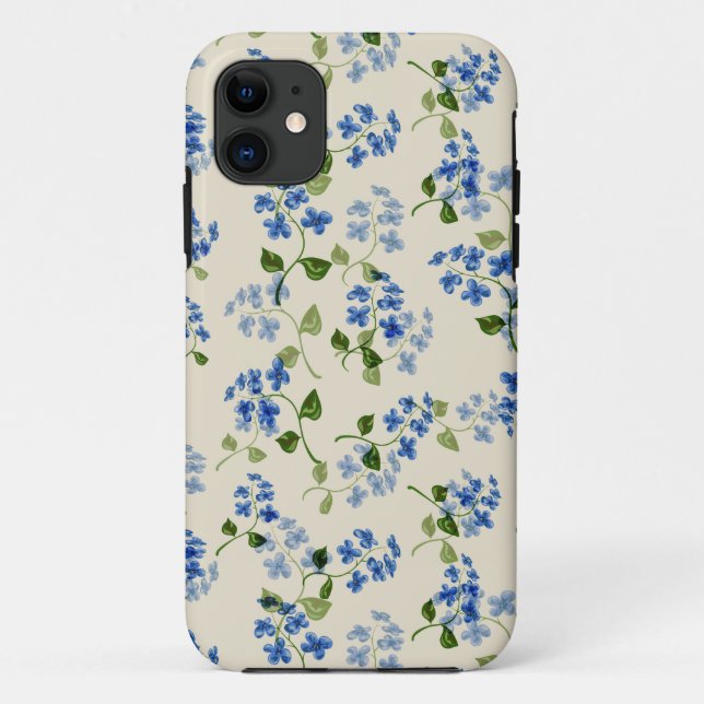 Schönes florales nahtloses Muster Case-Mate iPhone Hülle (Rückseite)