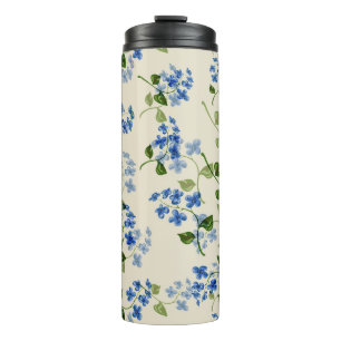 Schönes florales nahtloses Muster Thermosbecher