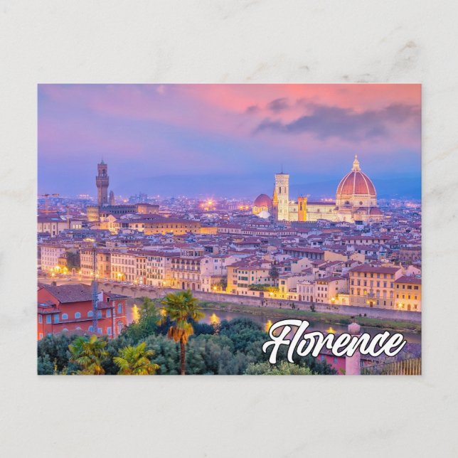 Schönes Florenz, Italien Postkarte (Vorderseite)
