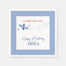 Schönes Flugzeug, wie die Zeit zum ersten Geburtst