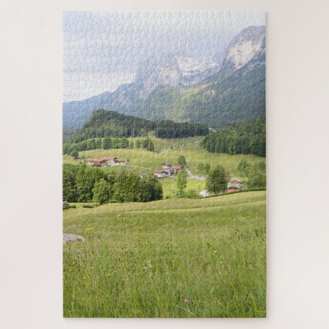 Schönes Foto in den Schweizer Alpen Puzzle (Vertikal)
