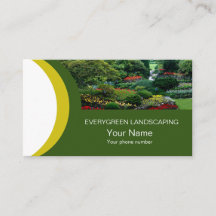 Schönes Foto Landscaping Business Card
