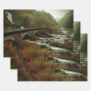 Schönes Foto Landschaftlich Natur Geschenkpapier Set