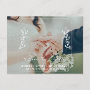 Schönes Foto Save the Date Ankündigungspostkarte