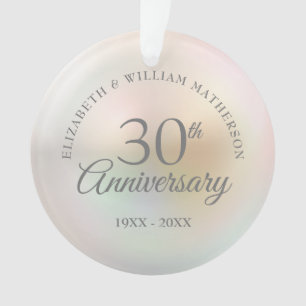 Schönes Foto zum 30. Geburtstag von Pearl Ornament