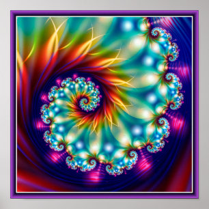 Schönes Fraktal Poster