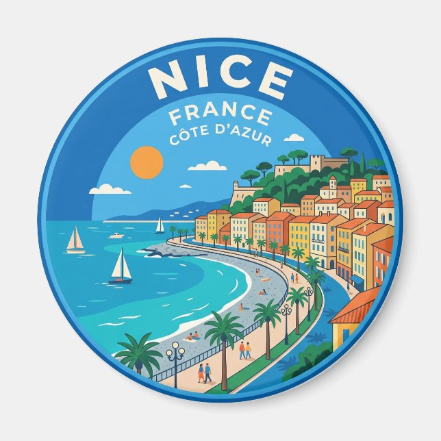 Schönes Frankreich Magnet (Vorne)