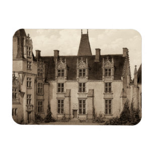 Schönes französisches Chateau in den Sepia-Tönen Magnet