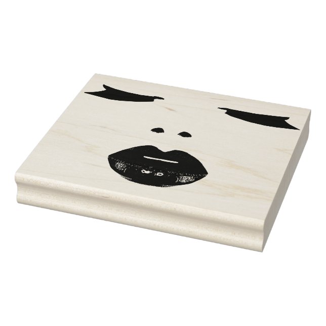 Schönes Frauengesicht Augen Lift Kunst Gummistempel (Stempel)