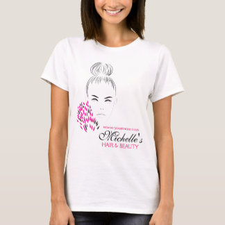 Schönes Frauenmode-Illustrationseinbrennen T-Shirt