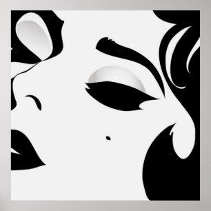 Schönes Frauenposter Poster