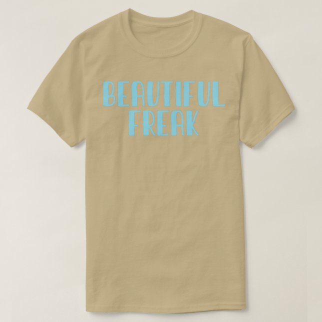 Schönes Freak Blau T-Shirt (Design vorne)