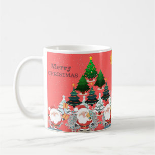 Schönes fröhliches Weihnachtsdesign Kaffeetasse