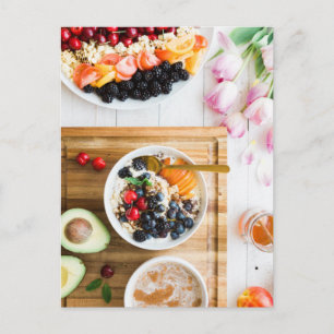 schönes Frühstück Postkarte