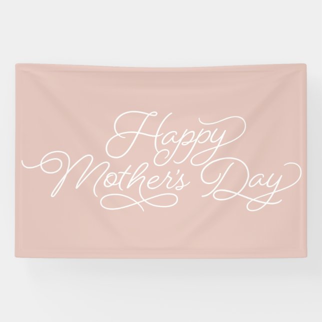 Schönes, geblüht Happy Mother Day-Skript Banner (Horizontal)