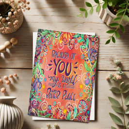 Schönes Geburtstagsangebot Hübsch floral Karte