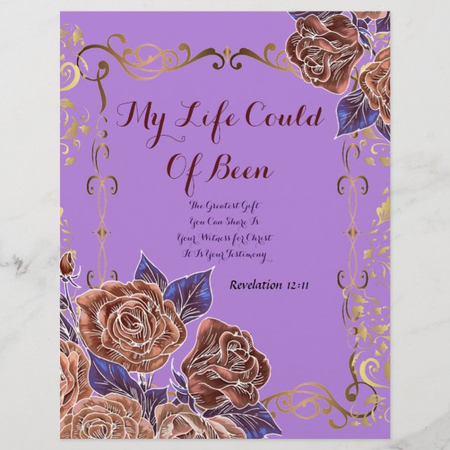 Schönes Gedicht "Mein Lebensgedicht" auf Personali (Vorderseite)