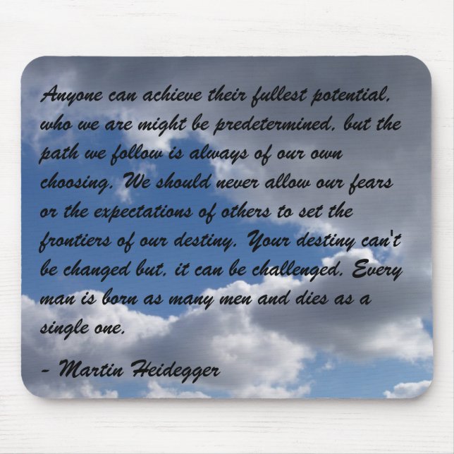 Schönes Gedicht Mousepad (Vorne)