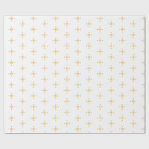 Schönes gelbes Blumenpapier Geschenkpapier