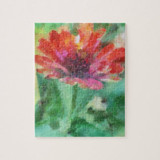Schönes gemaltes Blumen-Bild-Puzzlespiel Puzzle