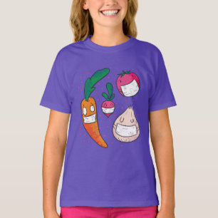 Schönes Gemüse in Gesichtsmasken T-Shirt