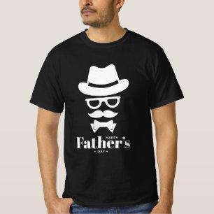 Schönes Gentleman Gesicht mit Hut, Sonnenblase, Mu T-Shirt