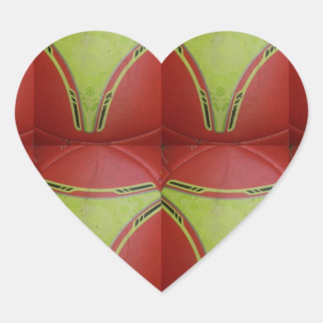 Schönes geometrisch goldgelbes Muster Herz-Aufkleber (Vorderseite)