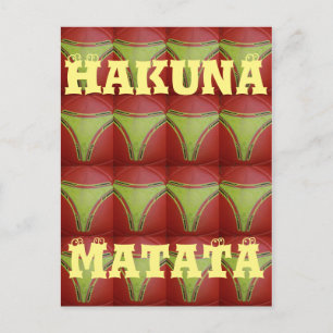 Schönes geometrisch goldgelbes Muster Postkarte