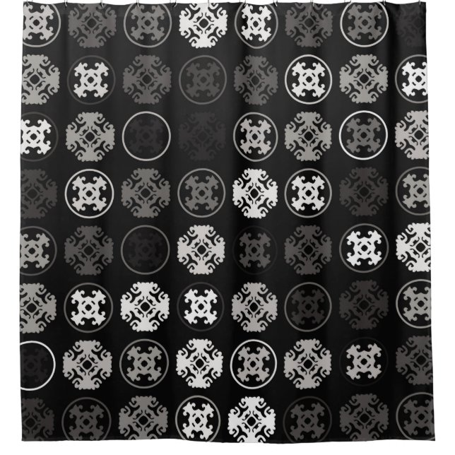 Schönes geometrisches Design abstrakt, Kunst,  Duschvorhang (Vorderseite)