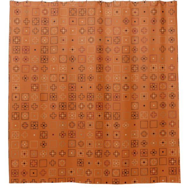 Schönes geometrisches Design abstrakt, Kunst,  Duschvorhang (Vorderseite)