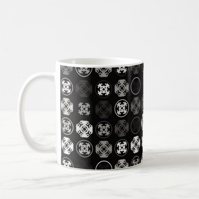 Schönes geometrisches Design abstrakt, Kunst,  Kaffeetasse (Links)